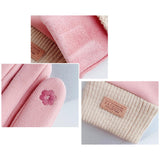 Maxbell Windproof Women Winter Touch Screens Gloves Cold Weather Running Pink