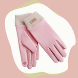 Maxbell Windproof Women Winter Touch Screens Gloves Cold Weather Running Pink