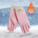 Maxbell Windproof Women Winter Touch Screens Gloves Cold Weather Running Pink