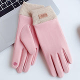 Maxbell Windproof Women Winter Touch Screens Gloves Cold Weather Running Pink