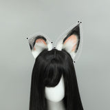 Maxbell 2x Plush Fox Ears and Tail Set Kids Adult Headband Cosplay Fancy Dress 65cm