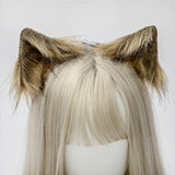 Maxbell 2Pcs Plush Fox Ears and Tail Set Faux Fur Long Tails Cosplay Party Prop Brown