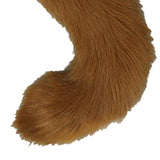 Maxbell 2Pcs Plush Fox Ears and Tail Set Faux Fur Long Tails Cosplay Party Prop Brown