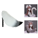 Maxbell Faux Furry Fox Long Tail  Animal Big Tail Cosplay Prop Costume 65cm
