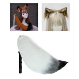 Maxbell Faux Furry Fox Long Tail  Animal Big Tail Cosplay Prop Costume 75cm