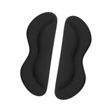 Maxbell 2 Pieces Heel Shoe Grips Adhesive Improve Shoes Too Big Snugs Heel Pads Black