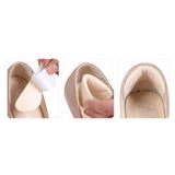 Maxbell 2 Pieces Heel Shoe Grips Adhesive Improve Shoes Too Big Snugs Heel Pads Beige