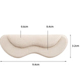Maxbell 2 Pieces Heel Shoe Grips Adhesive Improve Shoes Too Big Snugs Heel Pads Beige
