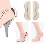 Maxbell 2 Pieces Heel Shoe Grips Adhesive Improve Shoes Too Big Snugs Heel Pads Beige