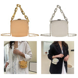 Maxbell Mini Chain Shoulder Bag Tote Girls Casual Handbag for Outdoor Office Date Gold
