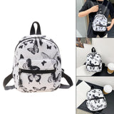 Maxbell Fashion Small Backpack Girls Daypack Knapsacks Rucksack Handbag for Vocation Black Butterfly