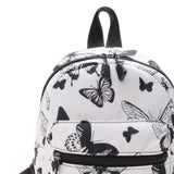 Maxbell Fashion Small Backpack Girls Daypack Knapsacks Rucksack Handbag for Vocation Black Butterfly