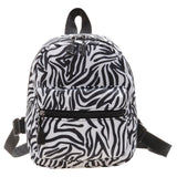 Maxbell Fashion Small Backpack Girls Daypack Knapsacks Rucksack Handbag for Vocation Zebra