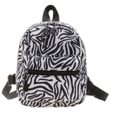 Maxbell Fashion Small Backpack Girls Daypack Knapsacks Rucksack Handbag for Vocation Zebra