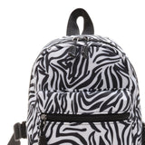 Maxbell Fashion Small Backpack Girls Daypack Knapsacks Rucksack Handbag for Vocation Zebra