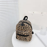 Maxbell Fashion Small Backpack Girls Daypack Knapsacks Rucksack Handbag for Vocation Leopard