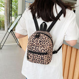 Maxbell Fashion Small Backpack Girls Daypack Knapsacks Rucksack Handbag for Vocation Leopard