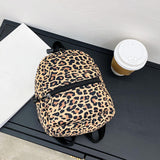 Maxbell Fashion Small Backpack Girls Daypack Knapsacks Rucksack Handbag for Vocation Leopard