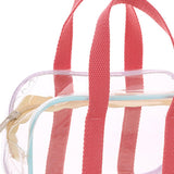 Maxbell Clear Tote Bag PVC Messenger Shoulder Bag for Bathing Concerts Vacation 20cmx11cmx8cm