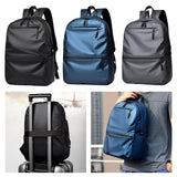 Maxbell Rucksack Male Portable Large Waterproof Laptop Backpack for Hiking Office Black