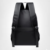 Maxbell Rucksack Male Portable Large Waterproof Laptop Backpack for Hiking Office Black
