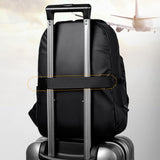Maxbell Rucksack Male Portable Large Waterproof Laptop Backpack for Hiking Office Black