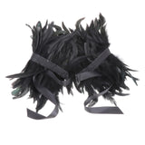 Maxbell Elegant Feather Shrug Shawl Cape Soft Shoulder Wrap for Halloween Costume