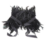 Maxbell Elegant Feather Shrug Shawl Cape Soft Shoulder Wrap for Halloween Costume