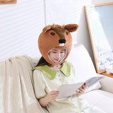 Maxbell Plush Roe Deer Hat Cap Gifts Comfortable Warm Animal for Cosplay Party