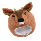 Maxbell Plush Roe Deer Hat Cap Gifts Comfortable Warm Animal for Cosplay Party