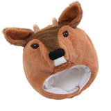 Maxbell Plush Roe Deer Hat Cap Gifts Comfortable Warm Animal for Cosplay Party