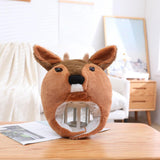 Maxbell Plush Roe Deer Hat Cap Gifts Comfortable Warm Animal for Cosplay Party