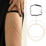 Maxbell Sexy Thigh Chains Body Chain Women Girls Bracelet Elasticity Leg Chains Bead