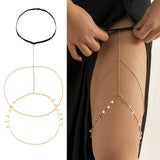 Maxbell Sexy Thigh Chains Body Chain Women Girls Bracelet Elasticity Leg Chains Star