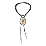 Maxbell Long Mens Bolo Tie PU neck Rope Rope Necktie Women Necklace Cowboy