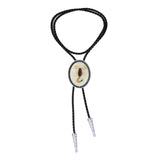 Maxbell Long Mens Bolo Tie PU neck Rope Rope Necktie Women Necklace Cowboy