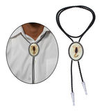 Maxbell Long Mens Bolo Tie PU neck Rope Rope Necktie Women Necklace Cowboy