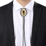 Maxbell Long Mens Bolo Tie PU neck Rope Rope Necktie Women Necklace Cowboy
