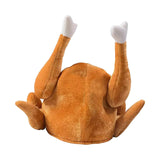 Maxbell Funny Roasted Turkey Hat Chicken Creative for Party Xmas Halloween