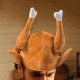 Maxbell Funny Roasted Turkey Hat Chicken Creative for Party Xmas Halloween