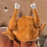 Maxbell Funny Roasted Turkey Hat Chicken Creative for Party Xmas Halloween