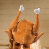 Maxbell Funny Roasted Turkey Hat Chicken Creative for Party Xmas Halloween