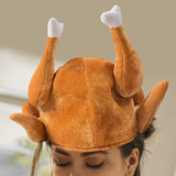 Maxbell Funny Roasted Turkey Hat Chicken Creative for Party Xmas Halloween