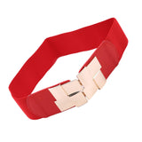 Maxbell Wide Waist Skinny belt Size Exquisite Decorative for Dress Ladies Red