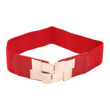 Maxbell Wide Waist Skinny belt Size Exquisite Decorative for Dress Ladies Red