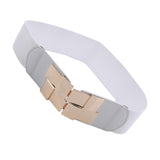 Maxbell Wide Waist Skinny belt Size Exquisite Decorative for Dress Ladies White