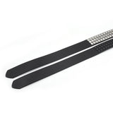 Maxbell Studded Leather Belt with Pin Buckle Square Bead Rivet Belt Women Belts Silver