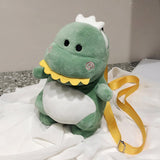 Maxbell Cartoon Plush Shoulder Bag Dinosaur Toy Handbag Soft Backpack Women Girls