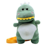 Maxbell Cartoon Plush Shoulder Bag Dinosaur Toy Handbag Soft Backpack Women Girls