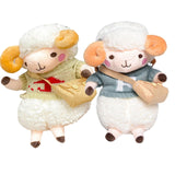 Maxbell Stuffed Sheep Shoulder Bag Plush Animal Messenger Bags Women Girls Handbag Khaki